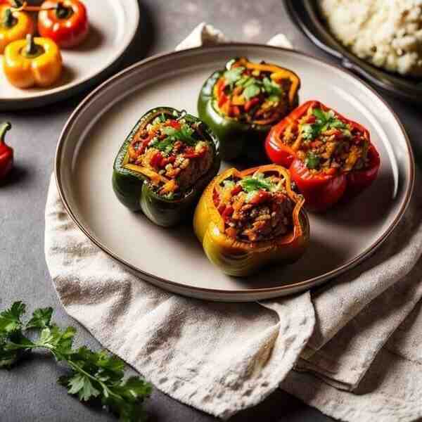 Запеченный фаршированный перец